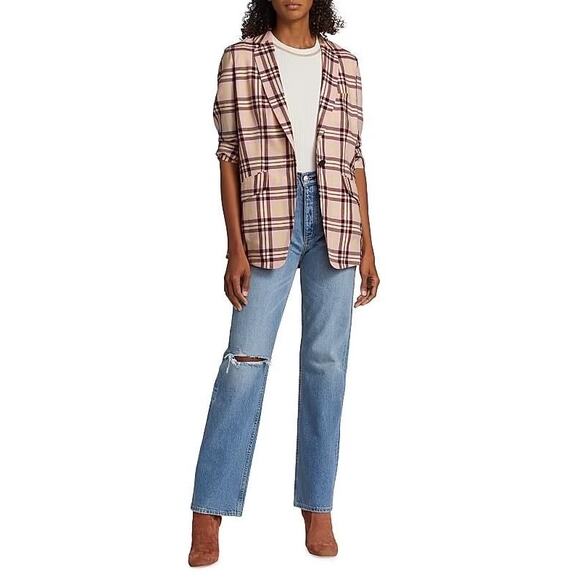Rag & Bone Margot Single-Breasted Plaid Blazer Size 2 NWOT - Picture 1 of 8